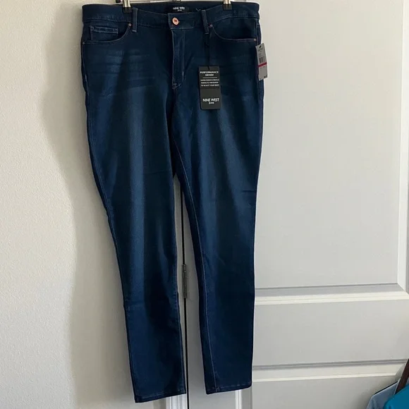 Nine West Dark Blue Stretch Jeans - Picture 1 of 11